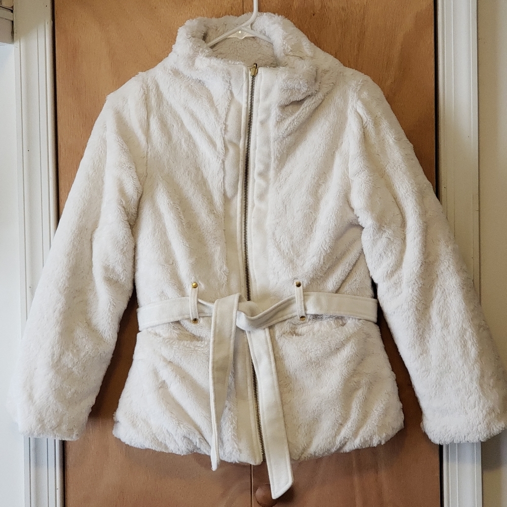 Kohl's IZ Girl Byer White faux fur Coat